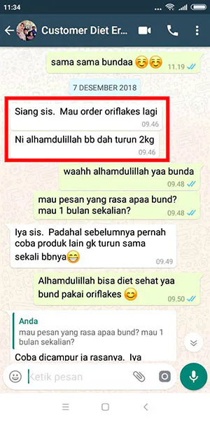Testimoni pengguna Oriflakes